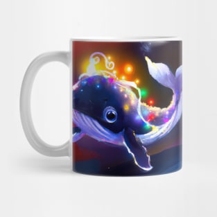 Cute Humpback Whale Drawing Mug